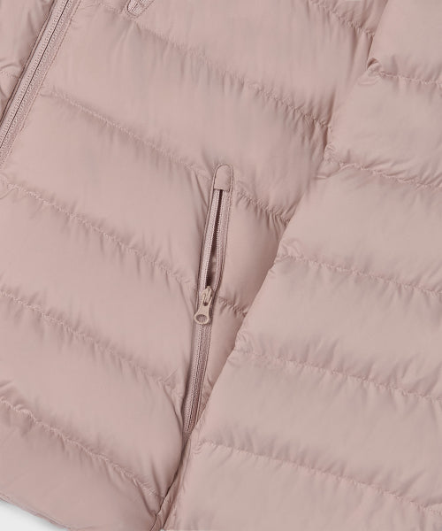 WOMENS HOODED LIGHT DOWN JACKET #韓韶禧同款! - 6 COLORS PINK