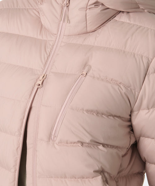 WOMENS HOODED LIGHT DOWN JACKET #韓韶禧同款! - 6 COLORS PINK