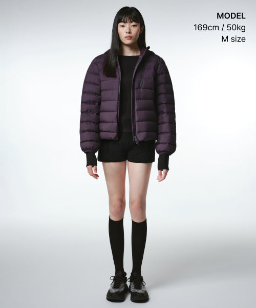 WOMENS HOODED LIGHT DOWN JACKET #韓韶禧同款! - 6 COLORS AS SHOWN