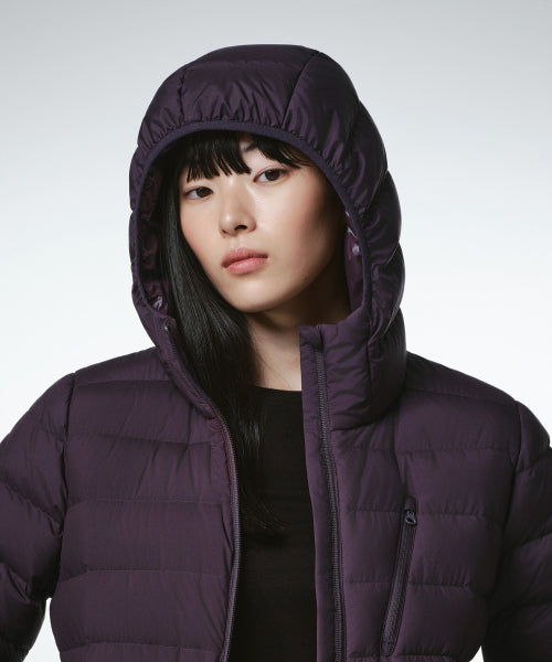 WOMENS HOODED LIGHT DOWN JACKET #韓韶禧同款! - 6 COLORS AS SHOWN