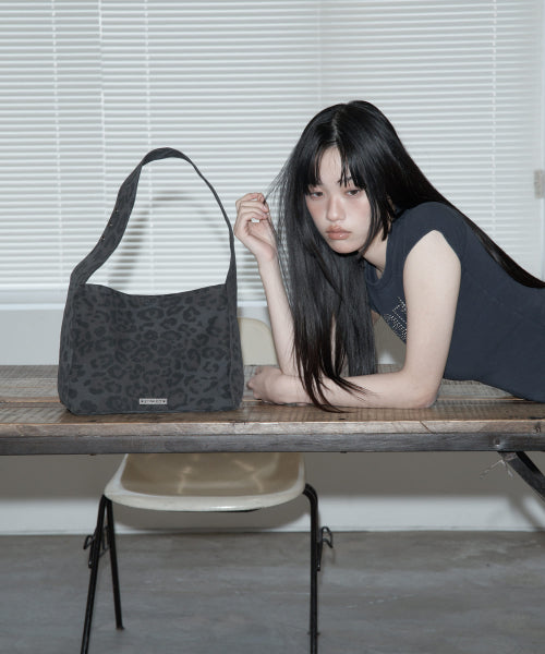 LEOPARD ORGANIZER BAG CHARCOAL - 2 COLORS CHARCOAL