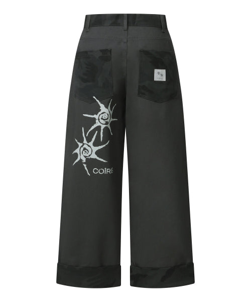 CONTRAST PANTS CHARCOAL