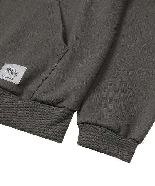 HOODIE TEE UNISEX CHARCOAL