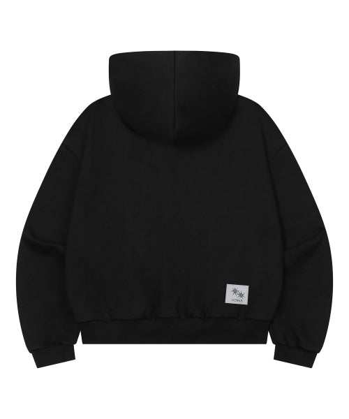 HOODIE TEE UNISEX CHARCOAL