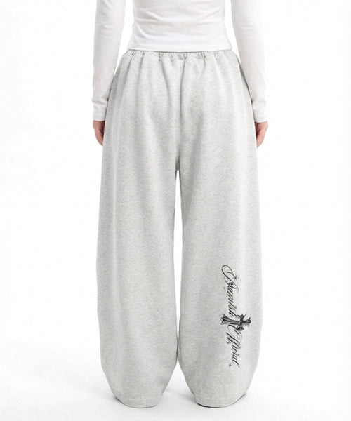 CROSS WIDE PANTS - 2 COLORS GREY