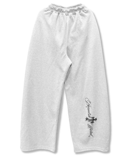 CROSS WIDE PANTS - 2 COLORS GREY