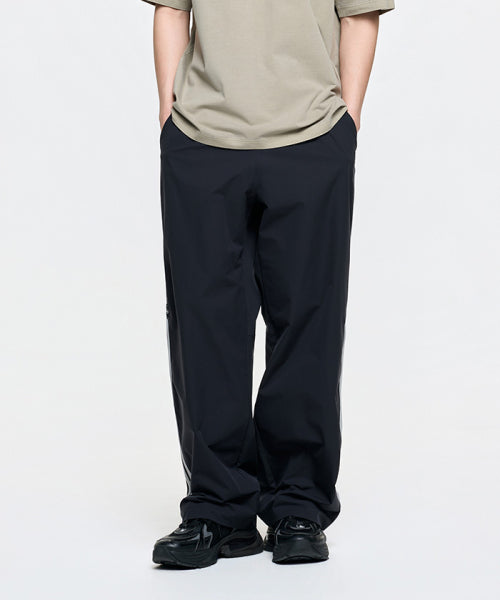 STREET SPORTIVE TAPING WIDE PANTS NY #KARINA同款! - 2 COLORS BLACK
