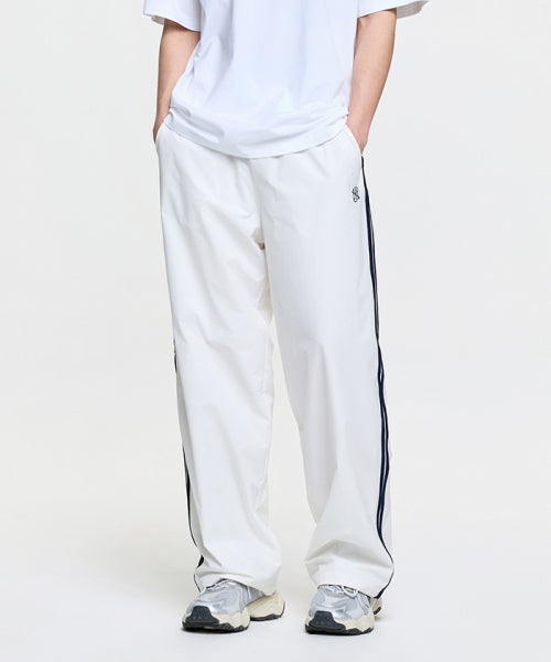 STREET SPORTIVE TAPING WIDE PANTS NY #KARINA同款! - 2 COLORS IVORY