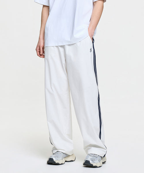 STREET SPORTIVE TAPING WIDE PANTS NY #KARINA同款! - 2 COLORS IVORY