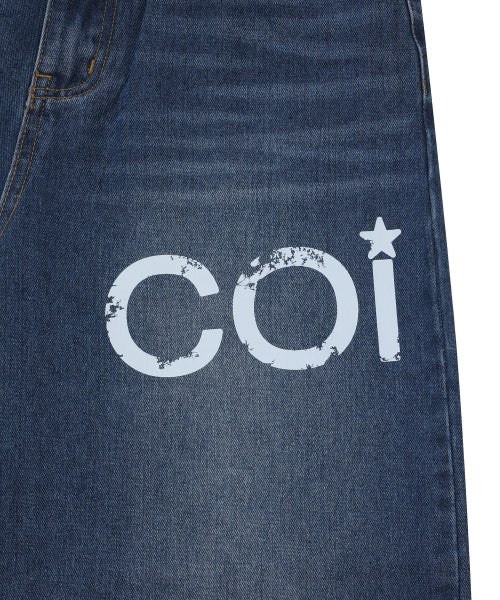SIDE TEE LOGO PANTS UNISEX BLUE