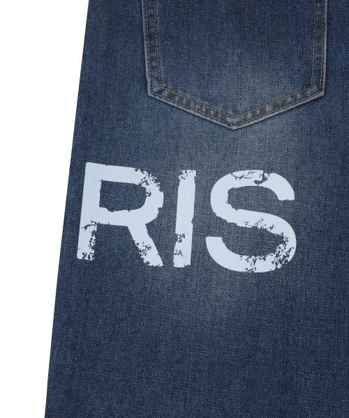 SIDE TEE LOGO PANTS UNISEX BLUE