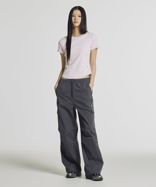 WOMEN ESSENTIAL FITTED TEE - 2 COLORS PINK
