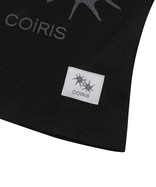 SOLUNA CONTRAST CROP SLEEVELESS SLEEVELESS - 2 COLORS BLACK