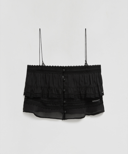 SLEEVELESS TOP - 2 COLORS BLACK
