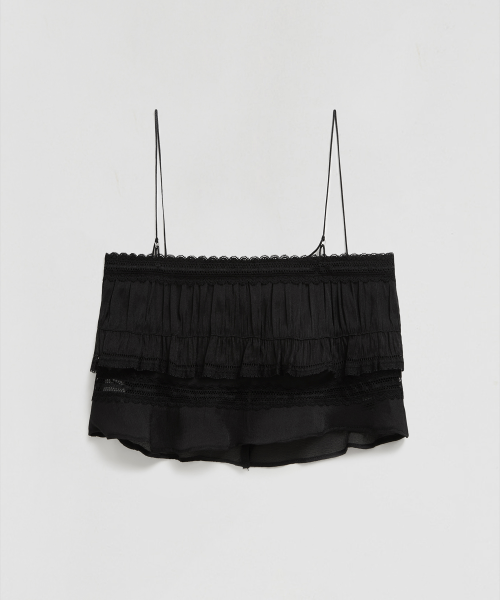 SLEEVELESS TOP - 2 COLORS BLACK