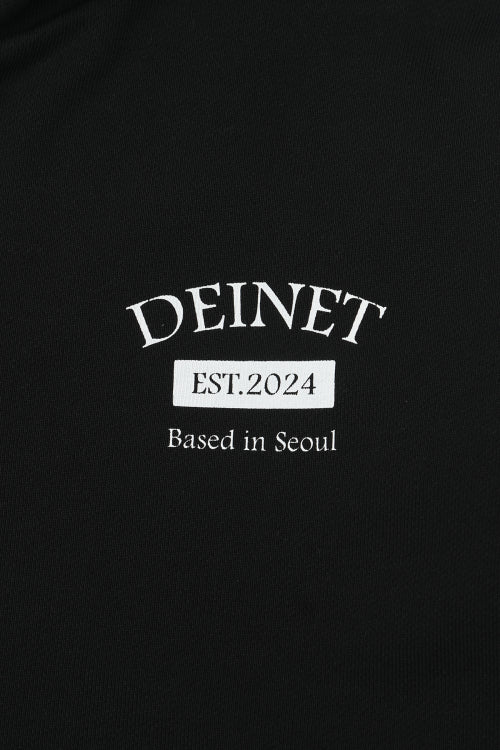 GERMAN LETTERING HOODIE ZIP UP - 3 COLORS BLACK