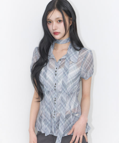 PUFF BLOUSE GREY - 4 COLORS GREY