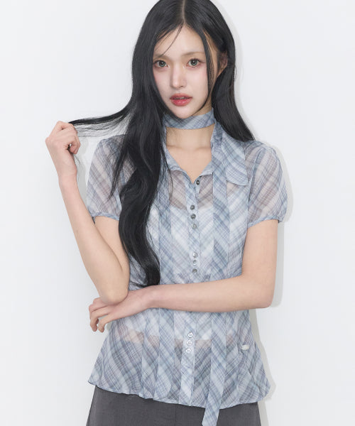 PUFF BLOUSE GREY - 4 COLORS GREY