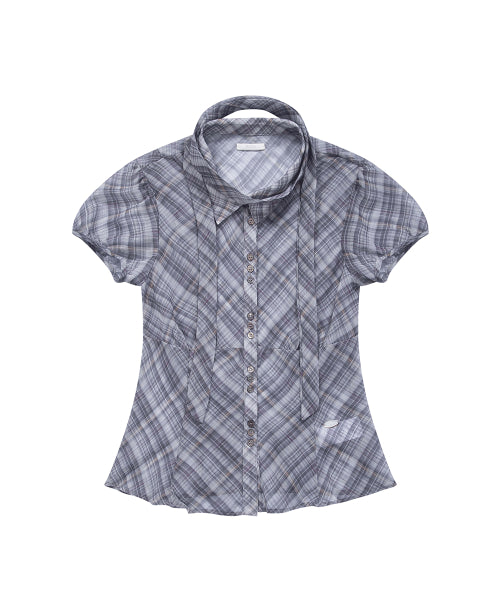 PUFF BLOUSE GREY - 4 COLORS BEIGE