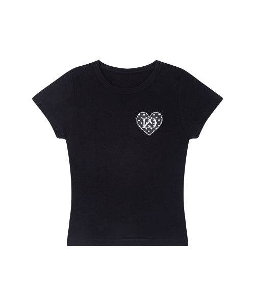 129 DOT FITTED T-SHIRT - 4 COLORS BLACK
