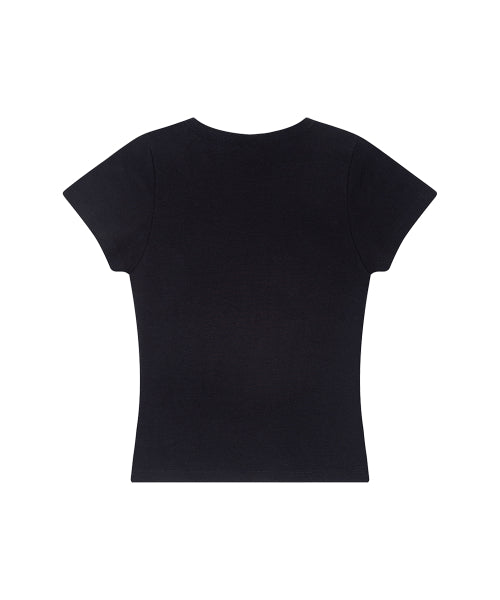 129 DOT FITTED T-SHIRT - 4 COLORS BLACK