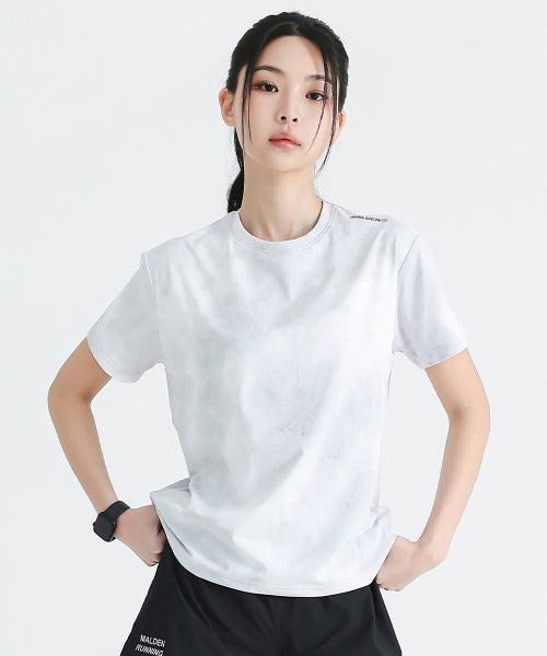 AIRIES SNOW RUNNING SHORT SLEEVE - 2 COLORS LIGHT GREY