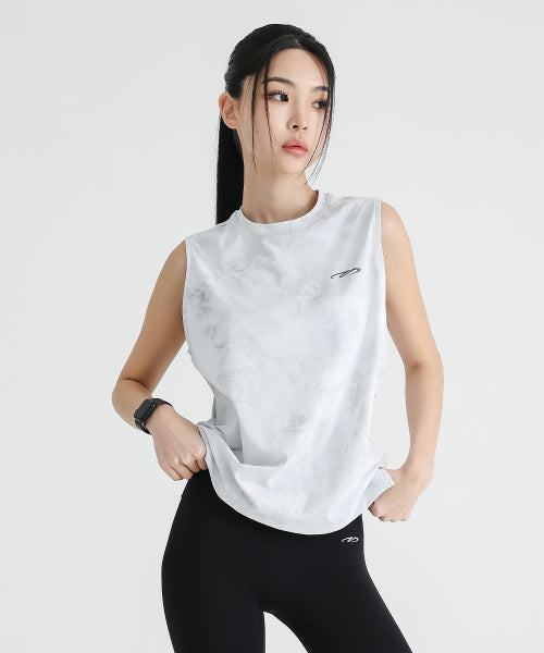AIRIES SNOW RUNNING SLEEVELESS - 2 COLORS LIGHT GREY