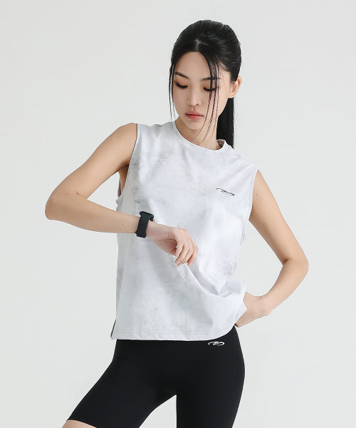 AIRIES SNOW RUNNING SLEEVELESS - 2 COLORS LIGHT GREY