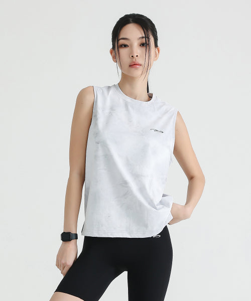 AIRIES SNOW RUNNING SLEEVELESS - 2 COLORS LIGHT GREY