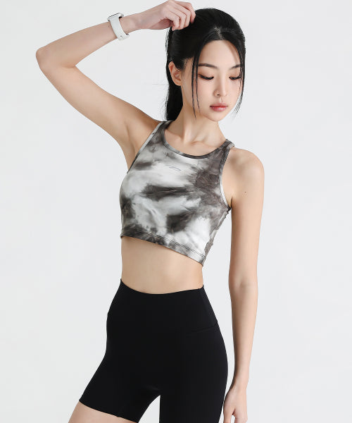 COTTON-LIKE SNOW RUNNING CROP TOP - 2 COLORS NAVY