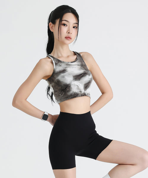 COTTON-LIKE SNOW RUNNING CROP TOP - 2 COLORS NAVY