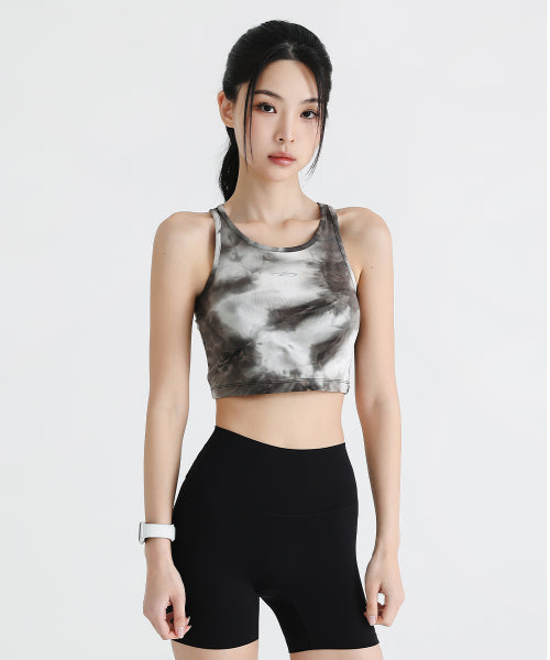 COTTON-LIKE SNOW RUNNING CROP TOP - 2 COLORS NAVY