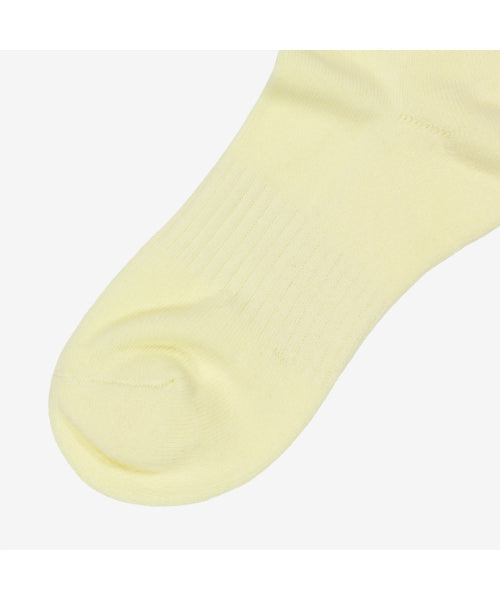 LETTERING SOCKS CUSTARD