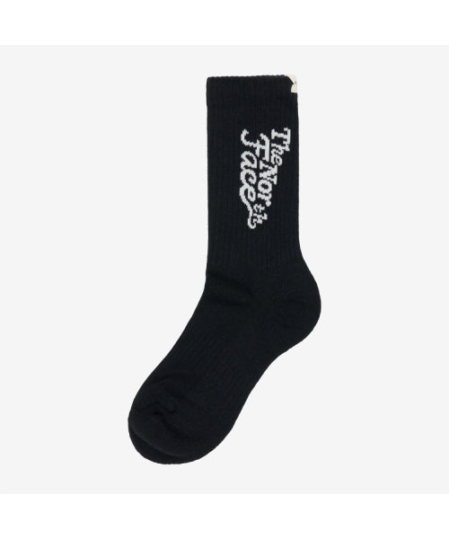 LETTERING SOCKS BLACK