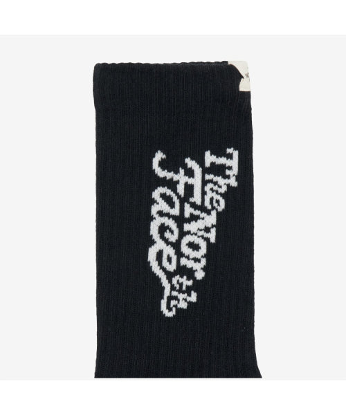 LETTERING SOCKS BLACK