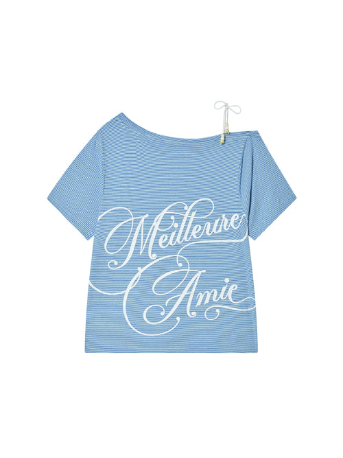 TNSW KNOT OFF SHOULDER BLUE - 2 COLORS