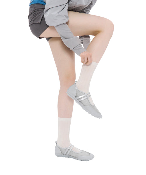 STRAP MARY JANE SNEAKERS · SILVER