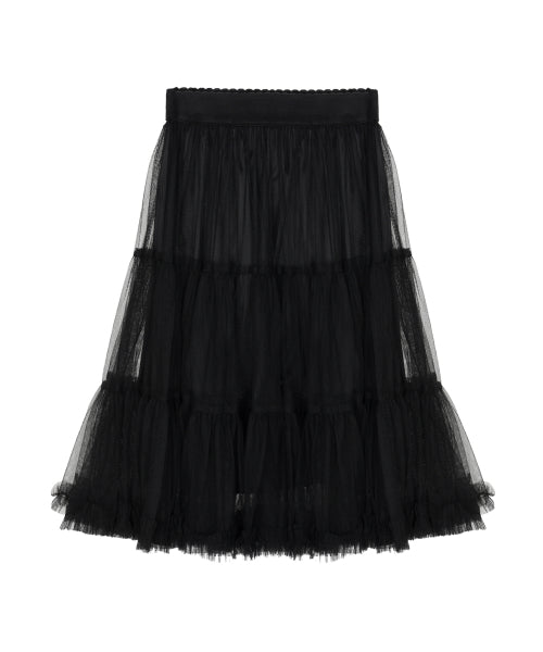 TULLE VOLUME SKIRT #徐睿知同款! - 2 COLORS BLACK