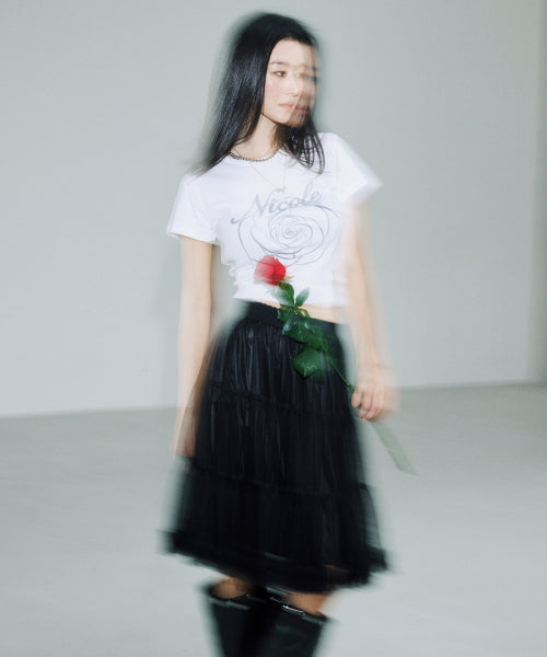 TULLE VOLUME SKIRT #徐睿知同款! - 2 COLORS BLACK