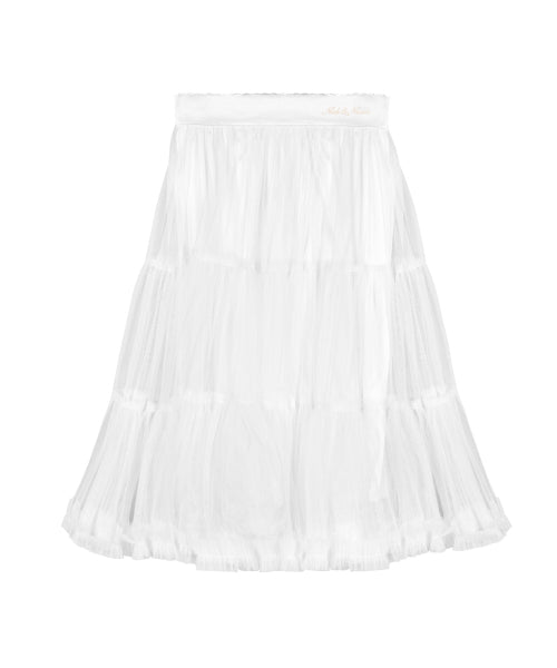 TULLE VOLUME SKIRT #徐睿知同款! - 2 COLORS WHITE