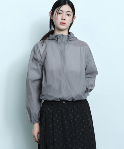 WOMENS SHEER WINDBREAKER #韓韶禧同款! - 5 COLORS BLACK