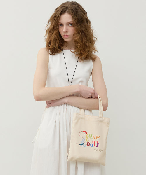 GRAPHIC MINI ECO BAG IVORY IVORY