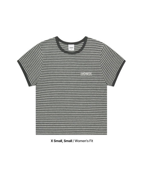 BASIC LOGO STRIPE RINGER TEE - 2 COLORS