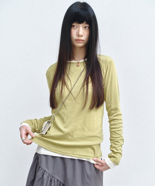 ESSENTIAL ROUND TOP #徐睿知同款! - 6 COLORS OLIVE