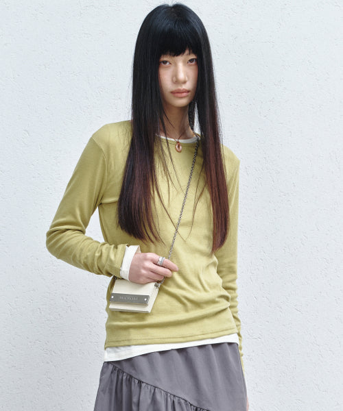 ESSENTIAL ROUND TOP #徐睿知同款! - 6 COLORS OLIVE