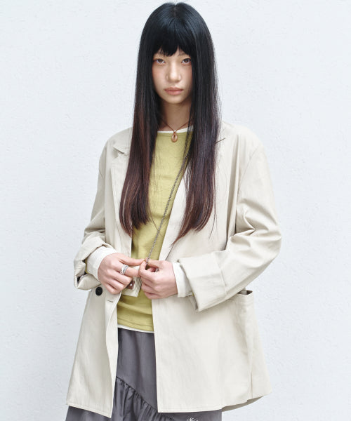 DOUBLE TAILORED JACKET #徐睿知同款! - 3 COLORS CREAM