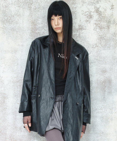 DOUBLE TAILORED JACKET #徐睿知同款! - 3 COLORS BLACK