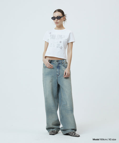 UNLOCK CROP TEE - 2 COLORS