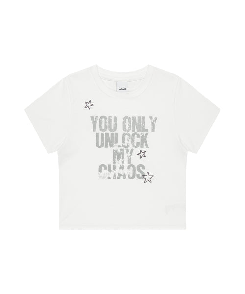 UNLOCK CROP TEE - 2 COLORS