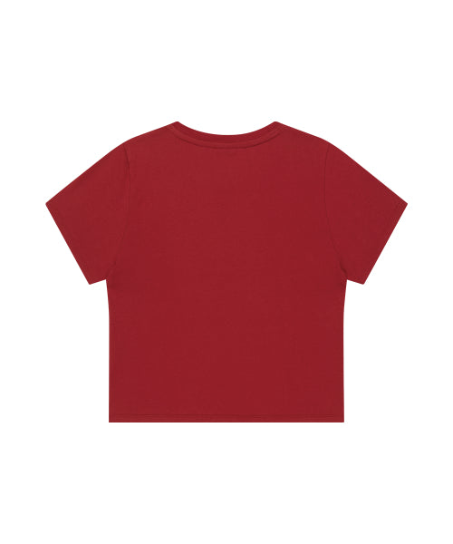 GOTHIC APPLIQUE CROP TEE - 2 COLORS
